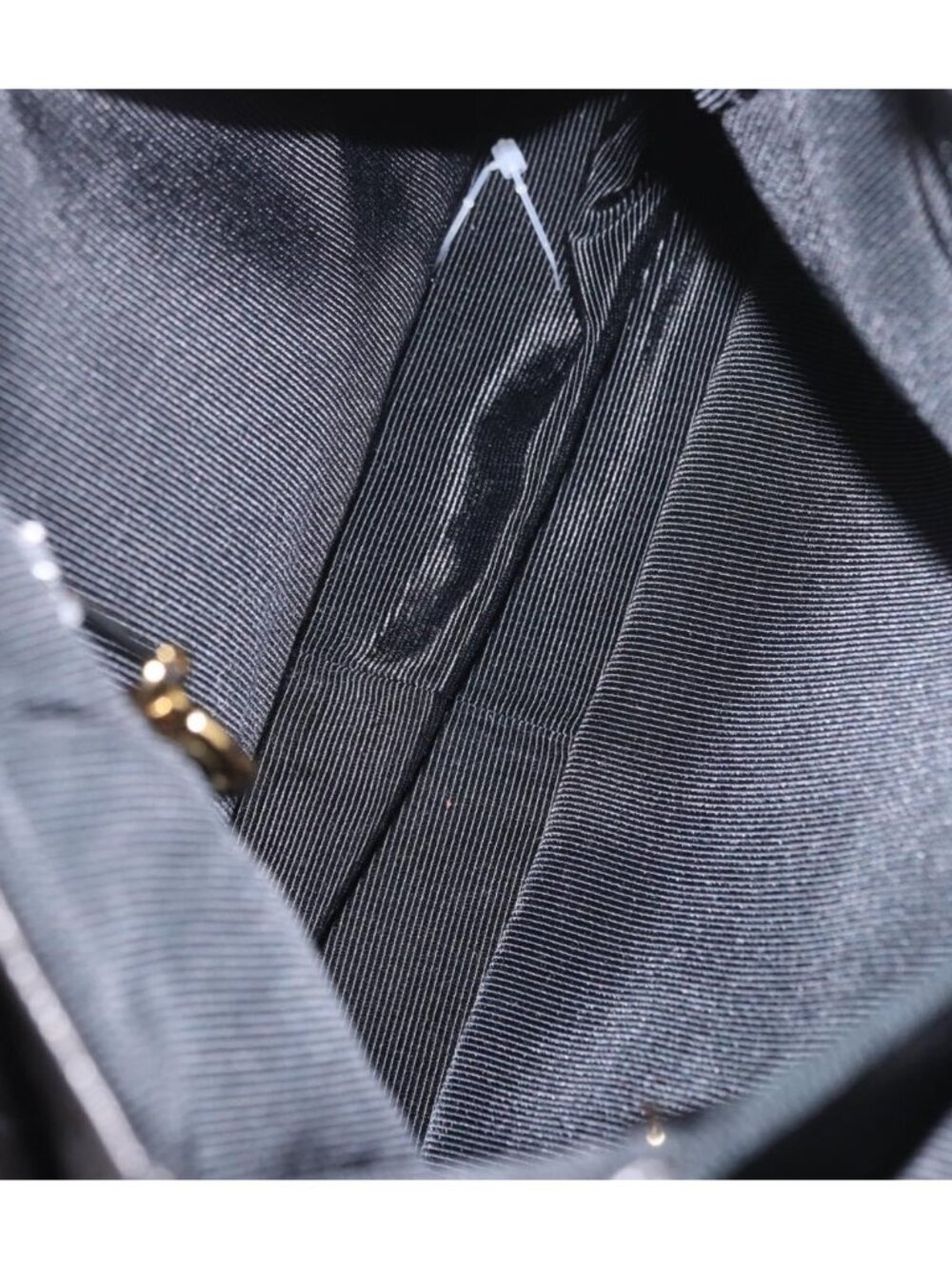 CHANEL Matelasse Backpack Lamb Skin Gold Black CC - Picture 11 of 16